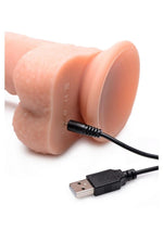 Load image into Gallery viewer, Big Shot Silicone Vibrating and Twirling Remote Control Rechargeable Dildo with Balls

