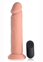 Load image into Gallery viewer, Big Shot Silicone Vibrating Remote Control Rechargeable Dildo - Vanilla - 9in
