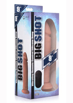 Load image into Gallery viewer, Big Shot Silicone Vibrating Remote Control Rechargeable Dildo - Vanilla - 9in
