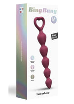 Load image into Gallery viewer, Bing Bang Silicone Anal Beads - Plum Star/Purple - Medium
