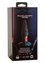 Load image into Gallery viewer, Bionic Beaded Rimming Probe Rechargeable Silicone Anal Stimulator - Black
