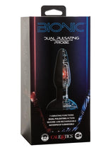 Load image into Gallery viewer, Bionic Dual Pulsating Probe Rechargeable Silicone Anal Stimulator - Black
