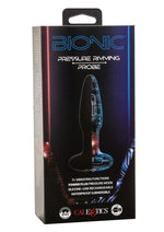 Load image into Gallery viewer, Bionic Pressure Rimming Probe Rechargeable Silicone Anal Stimulator - Black
