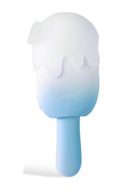 Load image into Gallery viewer, Bite Me Sucking Tapping and Vibrating Silicone Rechargeable Cream Pop Stimulator - Blue/White