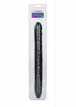 Load image into Gallery viewer, Black Veined Double Dildo - Black - 18in

