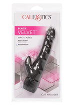 Load image into Gallery viewer, Black Velvet Clit Arouser Realistic Vibrator - Black
