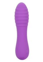 Load image into Gallery viewer, Bliss Liquid Silicone Ripple Rechargeable Vibrator with Clitoral Stimulator - Purple
