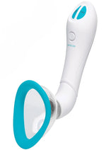 Load image into Gallery viewer, Bloom Intimate Body Pump Silicone Vibrating Rechargeable - Blue/Sky Blue/White
