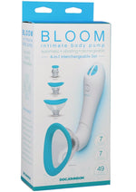 Load image into Gallery viewer, Bloom Intimate Body Pump Silicone Vibrating Rechargeable - Blue/Sky Blue/White
