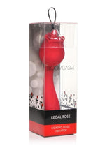 Load image into Gallery viewer, Bloomgasm Regal Rose Licking Rose Silicone Clitoral Vibrator - Red

