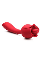 Load image into Gallery viewer, Bloomgasm Regal Rose Licking Rose Silicone Clitoral Vibrator - Red
