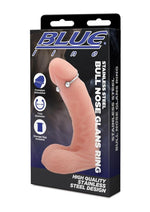 Load image into Gallery viewer, Blue Line Bull Nose Glans Ring 32mm -Stainless - Steel
