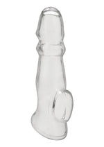 Load image into Gallery viewer, Blue Line Girthy Penis Enhancing Sleeve Extension - Clear - 6.75in

