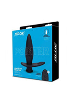 Load image into Gallery viewer, Blue Line Pointer Silicone Deep Drilling Remote Controlled Butt Plug - Black
