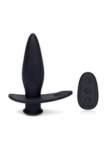 Load image into Gallery viewer, Blue Line Pointer Silicone Deep Drilling Remote Controlled Butt Plug - Black

