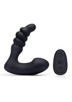 Load image into Gallery viewer, Blue Line Prodder Silicone Rechargeable Sphincter Training Remote Controlled Prostate Stimulator - Black
