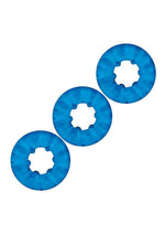 Load image into Gallery viewer, Blue Line Ribbed Rider Cock Ring - Blue - 3 Pack

