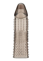Load image into Gallery viewer, Blue Line Triple Sensation Penis Enhancing Sleeve Extension - Smoke - 6.5in
