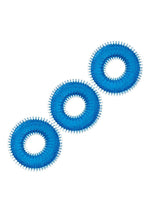Load image into Gallery viewer, Blue Line Ultra-Slim Stretch Cock Rings - Blue - 3 Pack
