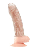 Load image into Gallery viewer, Blue Line Wavy Ribbed Penis Extension
