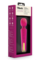 Load image into Gallery viewer, Lush Allana Velvet Rechargeable Silicone Wand Vibrator - Magenta/Purple/Rose Gold