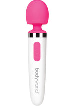 Load image into Gallery viewer, Bodywand Aqua Mini Rechargeable Silicone Wand Massager - Pink
