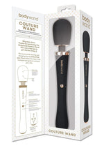 Load image into Gallery viewer, Bodywand Couture Rechargeable Silicone Wand Massager - Black/Rose Gold
