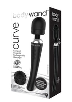 Load image into Gallery viewer, Bodywand Curve Rechargeable Silicone Wand Massager - Black
