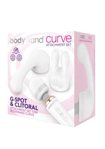 Load image into Gallery viewer, Bodywand Curve Silicone G-Spot and Clitoral Attachment - White - Set
