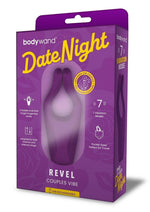 Load image into Gallery viewer, Bodywand Date Night Revel Silicone Rechargeable Couples Vibrator - Purple