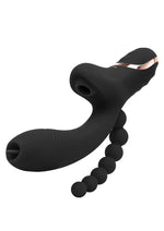 Load image into Gallery viewer, Bodywand G-Play Rechargeable Silicone G-Spot and Suction Vibrator with Anal Beads
