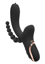 Load image into Gallery viewer, Bodywand G-Play Rechargeable Silicone G-Spot and Suction Vibrator with Anal Beads - Black
