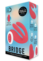 Load image into Gallery viewer, Bodywand Id Bridge Rechargeable Silicone Vibrator with Clitoral Stimulator - Orange
