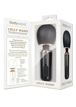 Load image into Gallery viewer, Bodywand Lolly Rechargeable Silicone Massager - Black/Rose Gold
