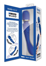 Load image into Gallery viewer, Bodywand Luxe 2-Way Wand Massager - Blue - Large

