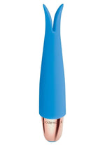 Load image into Gallery viewer, Bodywand Mini Vibes Flit Rechargeable Silicone Clitoral Stimulator - Blue
