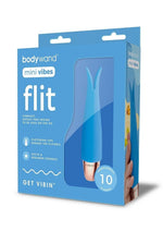 Load image into Gallery viewer, Bodywand Mini Vibes Flit Rechargeable Silicone Clitoral Stimulator - Blue
