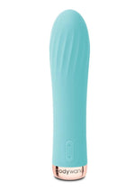 Load image into Gallery viewer, Bodywand My First 5 Inch Classic Silicone Rechargeable Vibrator - Blue/Light Blue