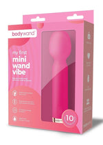 Load image into Gallery viewer, Bodywand My First Mini Wand Vibe Silicone Rechargeable Vibrator - Red/Rose