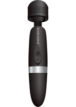 Load image into Gallery viewer, Bodywand Rechargeable Silicone Wand Massager - Black - Large
