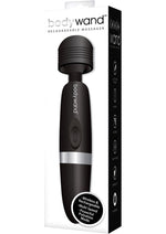 Load image into Gallery viewer, Bodywand Rechargeable Silicone Wand Massager - Black - Large
