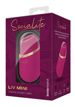 Load image into Gallery viewer, Bodywand Socialite Liv Mini Tongue Rechargeable Silicone Pocket Licker - Pink