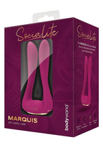 Load image into Gallery viewer, Bodywans Socialite Marquis Rechargeable Silicone DP Vibrator - Pink
