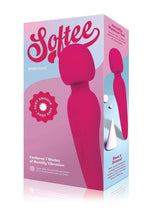Load image into Gallery viewer, Bodywand Softee Rechargeable Silicone Wand - Hot Pink/Pink
