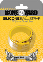Load image into Gallery viewer, Boneyard Silicone Ball Strap 1.5in Stretcher - Yellow
