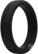 Load image into Gallery viewer, Boneyard Silicone Ring Cock Ring - Black - 1.8in
