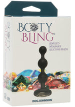 Load image into Gallery viewer, Booty Bling Jeweled Silicone Anal Beads - Silver
