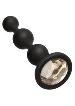 Load image into Gallery viewer, Booty Bling Jeweled Silicone Anal Beads - Silver
