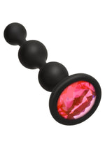 Load image into Gallery viewer, Booty Bling Jeweled Silicone Anal Beads - Pink
