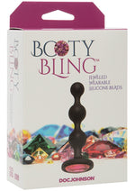 Load image into Gallery viewer, Booty Bling Jeweled Silicone Anal Beads - Pink

